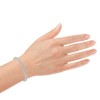 Unique Design Womens Diamond Tennis Bracelet - Sterling Silver 1/4
