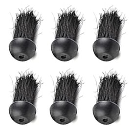 XNHIU Fireside Companion Brush Head Round Fireplace Brush Replacement Brush Head Hearth Fire Brush Refill Fireplace Accessories Cleaning Tools (6)
