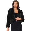 Allegra K Formal Bolero Shrug for Women's Cropped Faux Fur