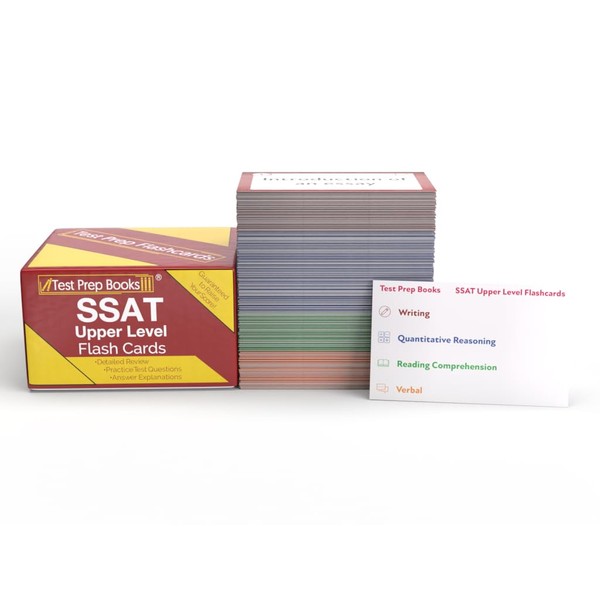 SSAT Upper Level Prep Study Cards 2025-2026: SSAT Upper Level