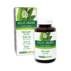 Wild Garlic (Allium ursinum) Leaves and Onions Naturalma - 150 g - 300 Tablets - Dietary Supplement - Natural and Vegan