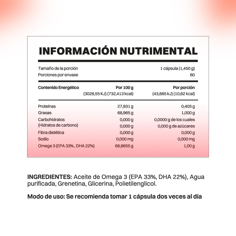SMART MEGA Paquete de 2 piezas OMEGA 3 Suplemento alimenticio