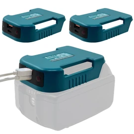 Fybemax 2 Pack USB Charger Adapter for Makita 18V Battery with USB & Type-C Fast Charging Power Wheel Adapter Charger (No Battery)
