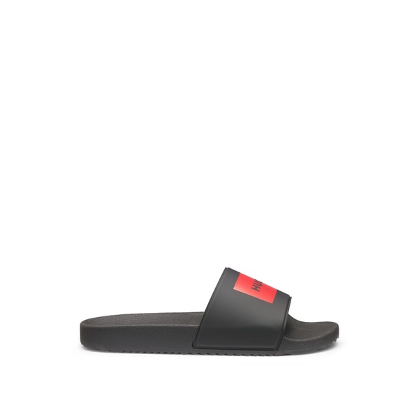 HUGO Men's TimeIn Slid Slides with Logo on the Strap