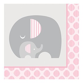 Creative Converting Luncheon Napkins, 6 1/2" x 6 1/2", Pink