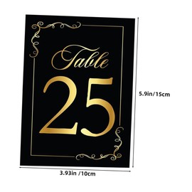 GRIRIW 30Pcs Double Sided Wedding Table Numbers Cards Elegant Design for Reception Reusable and Easy to Clean for Guest Seating Arrangement at Parties and Events