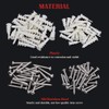 Hilitchi 200 Pieces 2 Size Plastic Self Drilling Drywall and