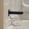 Hapivida Wall Mounted Bath Inlet G1/2 Black Fitting Comfort Bath