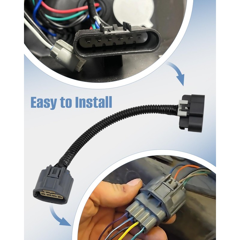 Wiring Harness Adapter HID to Halogen Headlight Fit for GMC