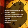 18 Piece Clock Winding Key Set - Original Brass, Odd/Even
