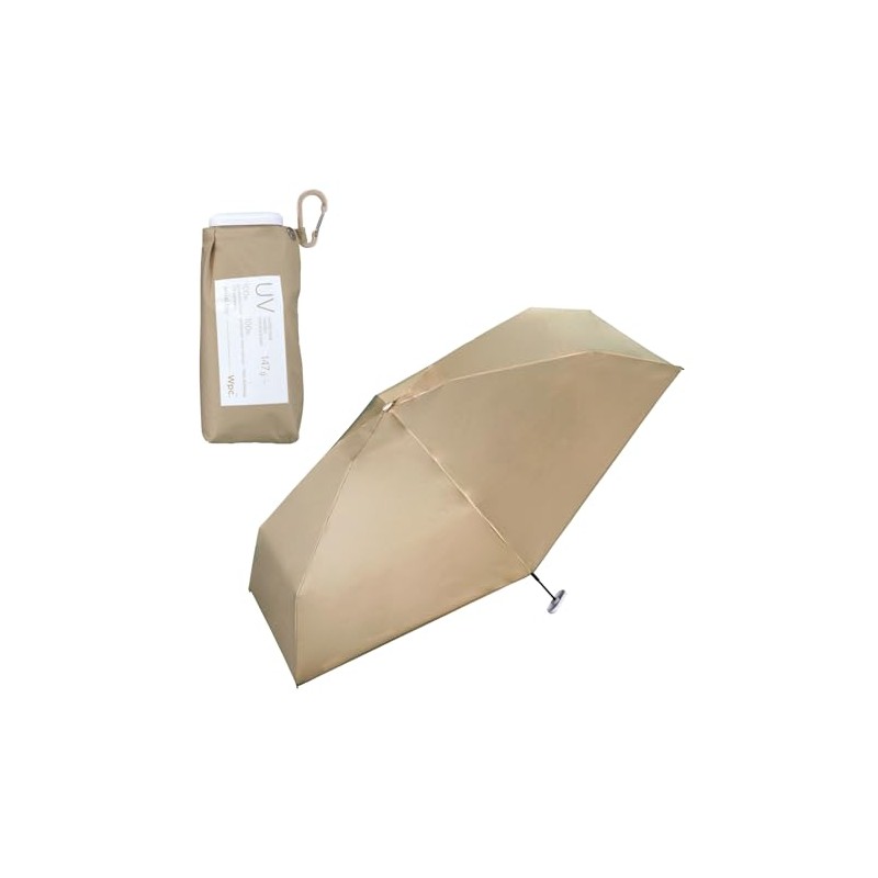 2025 Wpc. Umbrella【Ultra-Lightweight Compact】Light Blocking Aerial Tiny Mocha ≪100% Light