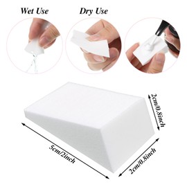 50pcs Makeup Sponge Wedge Shaped Cosmetic Sponge Non-Latex Beauty Blender Makeup Sponges Triangle Shape Foundation Beauty Tool Blending Sponges for Foundation Nail Art Blending Face Painting