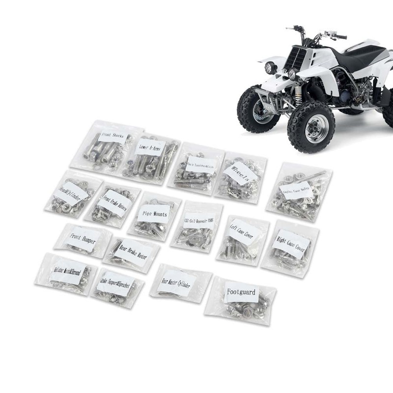 G-PLUS ATV Bolt Screw Kit Set 378 Piece Compatible with