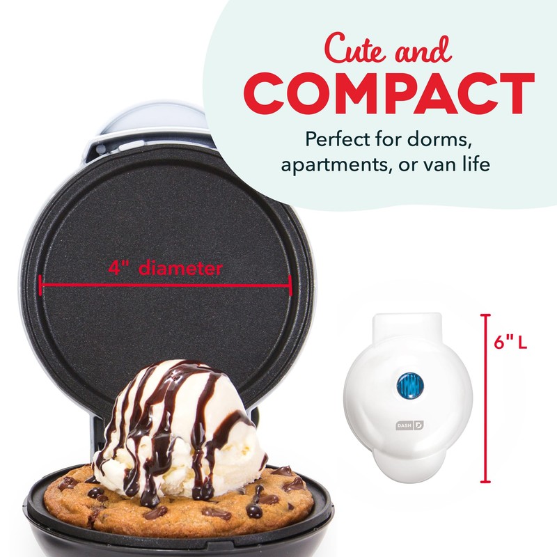 DASH Mini Maker Electric Round Griddle for Individual Pancakes, Cookies,