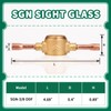 Hong Sen Sight Glass, Moisture Liquid Indicator, 3/8'' ODF Fitting,