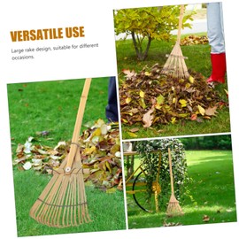 Toddmomy Lawn Rake Mini Tools Loosening Soil Rakes Small Rakes for Garden Beds Hand Cultivator Garden Tool Small Leaf Rakes Garden Rake Grass Mini Rake Hand Rake Garden Tool Cuttable Wooden