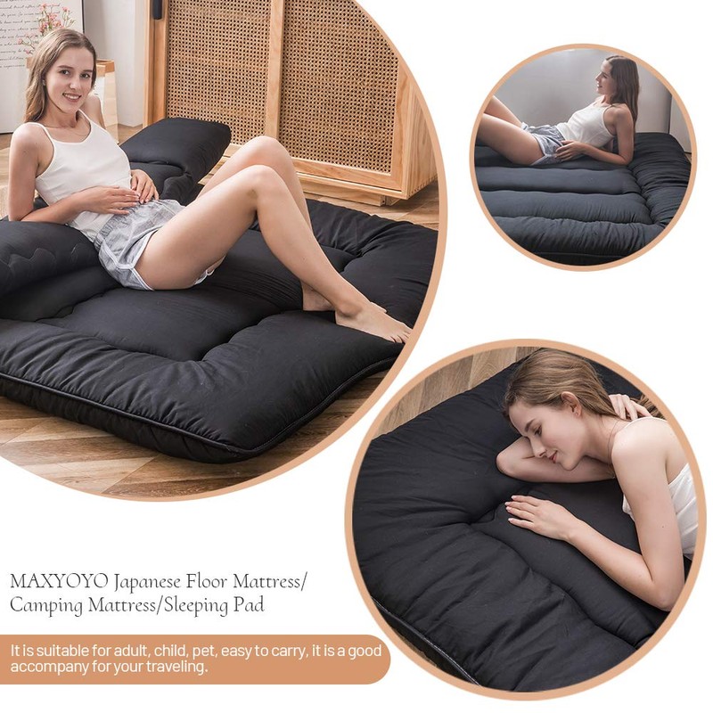 MAXYOYO Japanese Floor Mattress Futon Mattress, 4" Thicken Tatami Mat