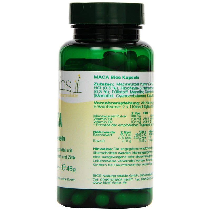 Bios Maca, 100 Capsules (46 G)