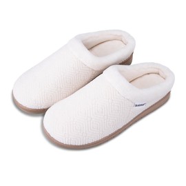 isotoner Women's Diamond Microterry Gemma Clog Slipper, Ewe, Numeric_8_Point_5 9