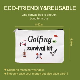 Golf Gift for Golfer Wife Mom Daughter Golfing Survival Kit Makeup Bag for Wife Aunt Girlfriend Golfing Gifts for Women Daughter Niece Friends Golfer Cosmetic Bag for Women Golf Lover