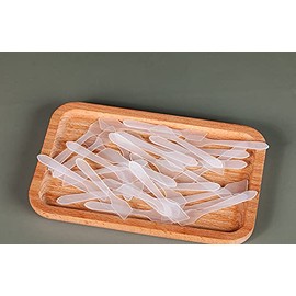 Espátulas de maquillaje reutilizables, 100 unidades, color blanco