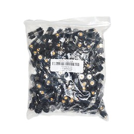 Perfect Vision Cable Extension Coupler (Barrel / Splice) with Weather Boots for Water Proof Connection - 100 Pack (DTVF81O-05)