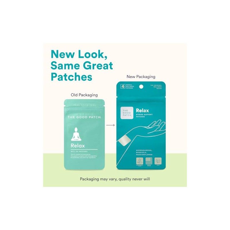 Los parches Good Patch Relax están impregnados con Ashwagandha, flor