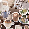 Alideco 92 Pcs Stickers Flake Retro Coffee Reward Book Collage