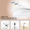 Apromisith USB Cable Organizer Clips Cord Holder,12 Packs (3-Slots) White