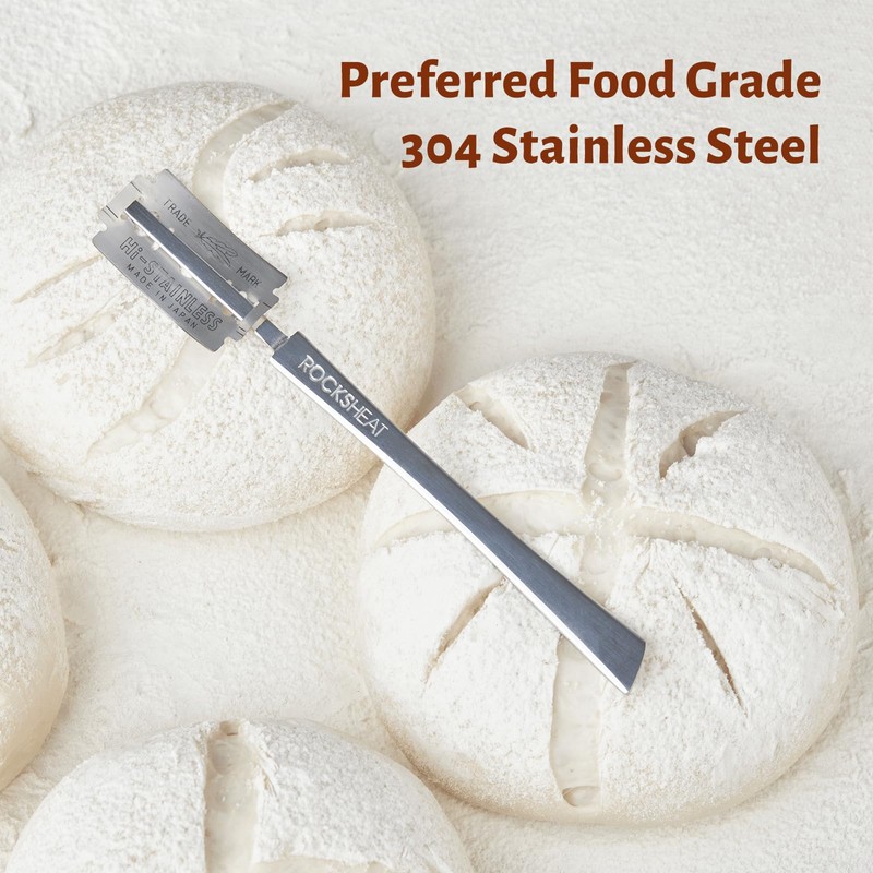 Bread Lame Dough Scoring Tool, Stainless Steel Scoring Knife with