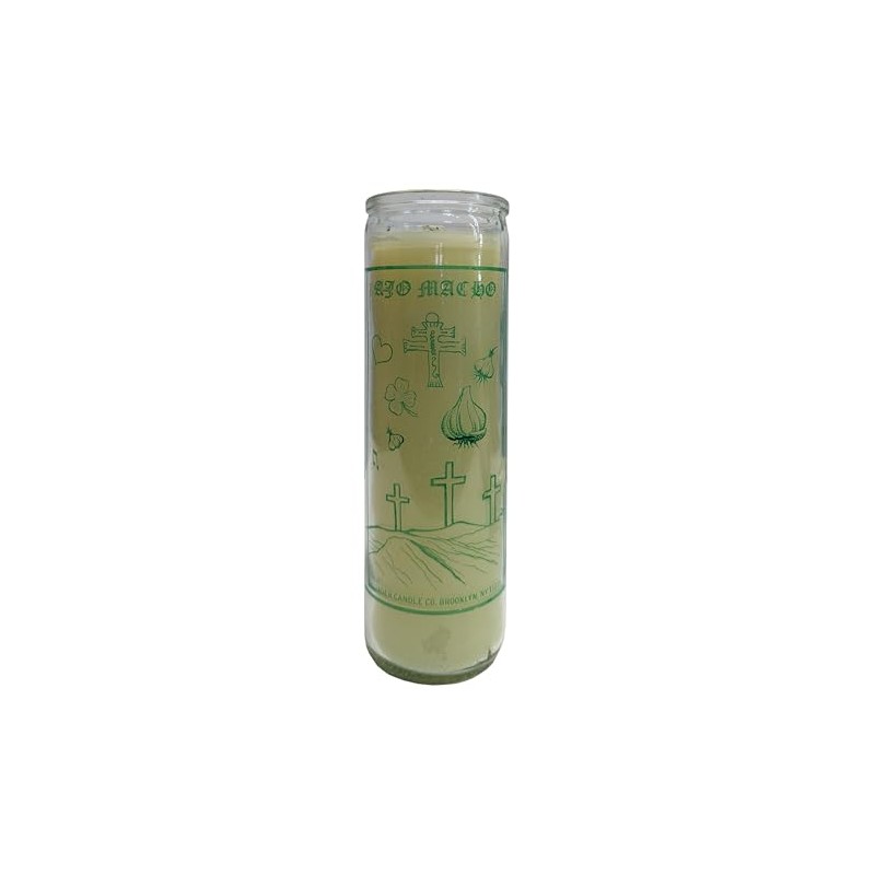 AJO Macho Yellow Perfumed Pillar Candle