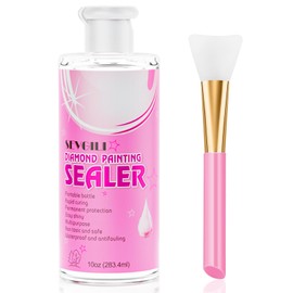 sevgili Diamond Painting Sealer Kits 283.4ML with Brushes, Diamond Art Sealer Puzzle Glue Diamond Painting Accessories and Tools,Diamond Painting Kits for Adults (10oz)