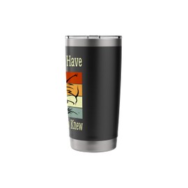 Apparently I Have An Attitude Who Knew Funny Retro Cat Lover Stainless Steel Insulated Tumbler