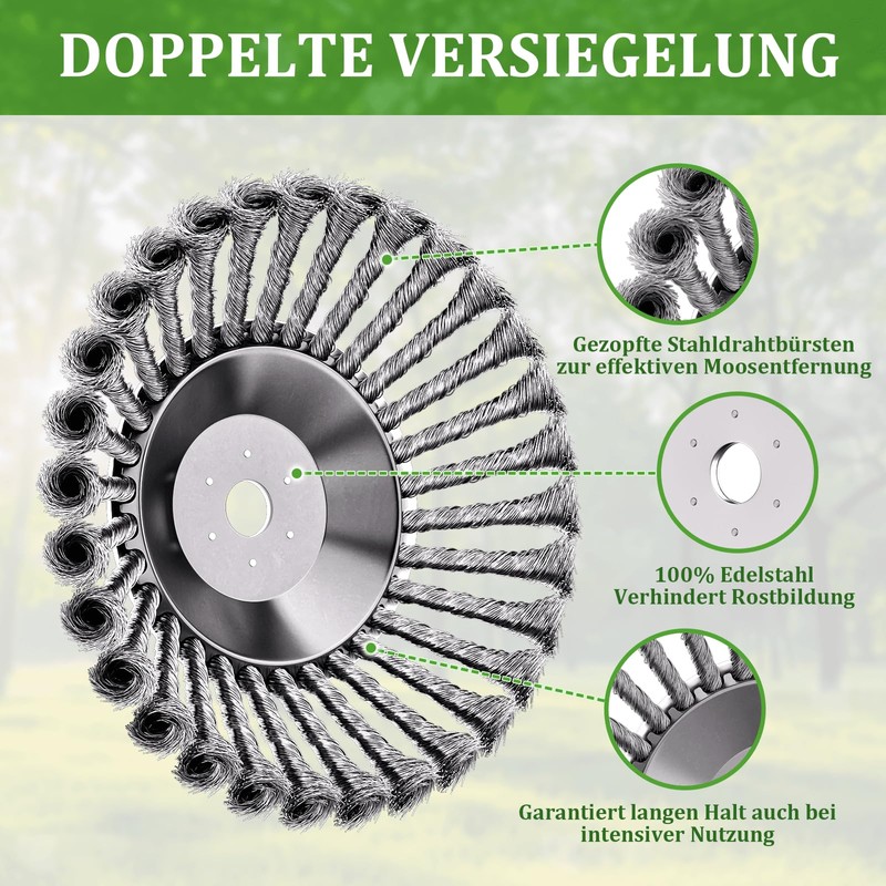 Drvaige Weed Brush for Brush Cutter with 25.4 mm Bore,