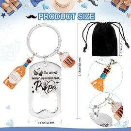 Konsait Father's Day Gift for Dad, Gifts for Dad, Dad Gift Birthday, Keyring Bottle Opener, Gifts for Men, Keyring Gift Dad, Gift Father's Day