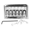 Fixed Hardtail Guitar Bridge U Shape Saddle Bridge Replacement Metal
