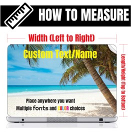 Custom Laptop Decal Skin – Unique Custom Design Upload Laptop Skin for Personalization & Protection