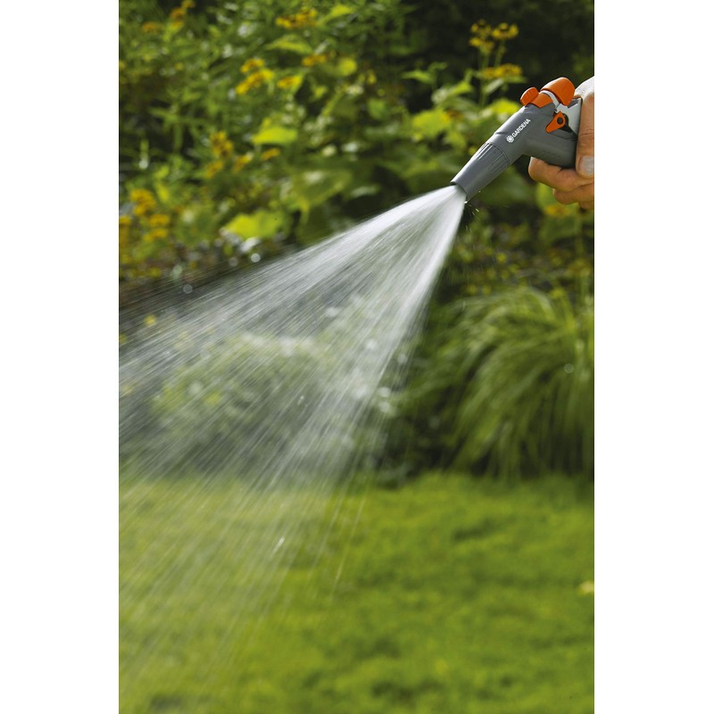 GARDENA (N9117-FP) Frost Proof Nozzle (Variable Spray Patterns), Adjustable Flow