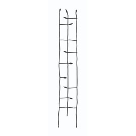 Panacea Products Narrow Forged Twig Trellis with Leaves, Black