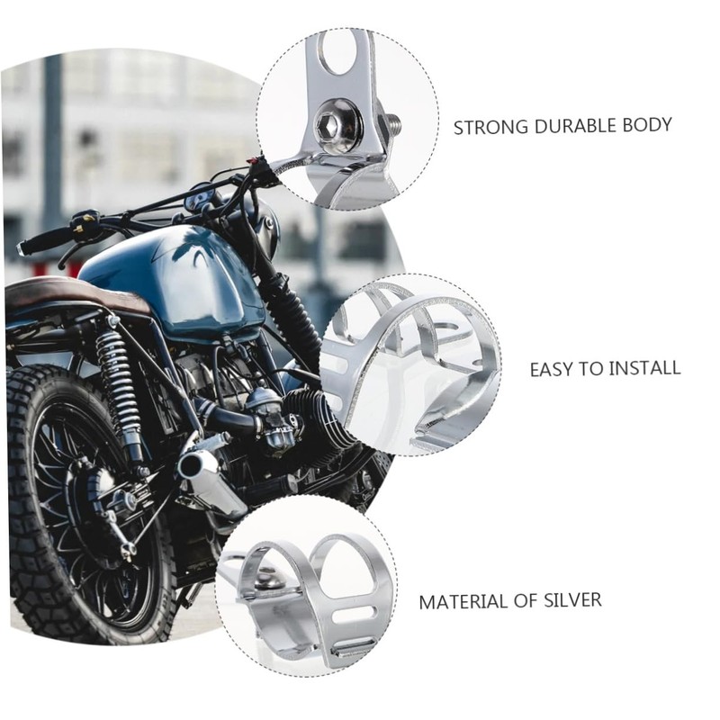 Ciieeo 2 Pcs Turn Signal Bracket for Motorcycle Forks Durable