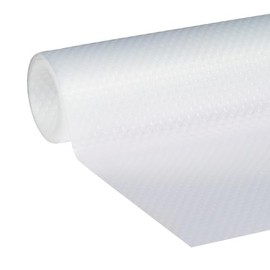 EasyLiner Clear Classic Shelf Liner - Durable Non Adhesive Fridge Liner - Easy to Install & Clean - Kitchen Liner Mat for Fridge Shelves - Food Safe Removable Shelf Liner - 20in. x 4ft. - Clear