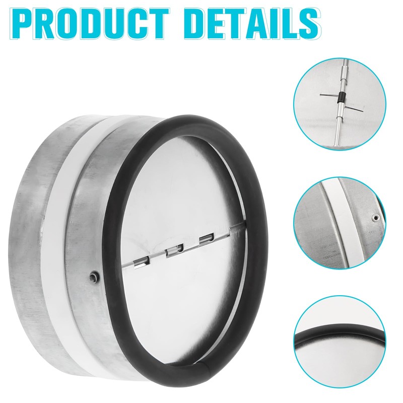 HTTYHT Backflow Valve DN 150 mm Insertion Check Valve Galvanised