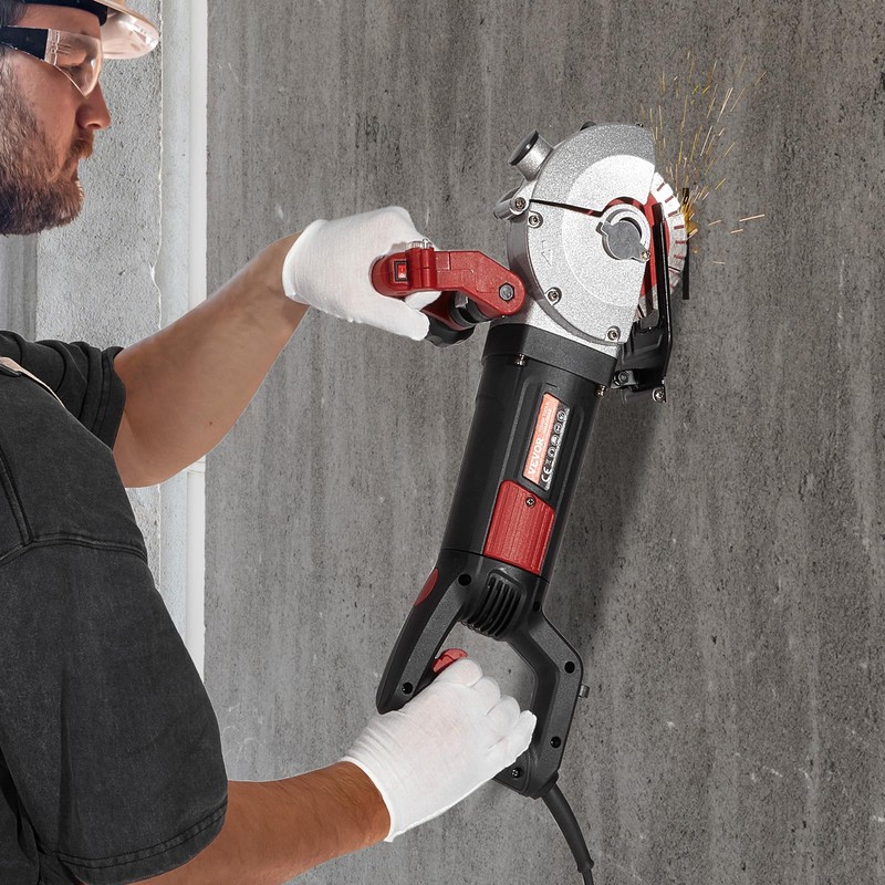 VEVOR Wall Chaser, 4800W Slotting Machine with Laser Guide 6500rpm,