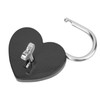 Padlock, Metal Heart Lock with Key, Metal Lock for Luggage,
