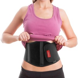 ORTONYX OX353-SM - Cinturón ergonómico para hernia umbilical para mujeres y hombres, carpeta de apoyo abdominal con almohadilla de compresión,...     