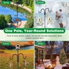Upgraded Garden Hose Holder, Freestanding Water Hose Holder, Double Shepherds