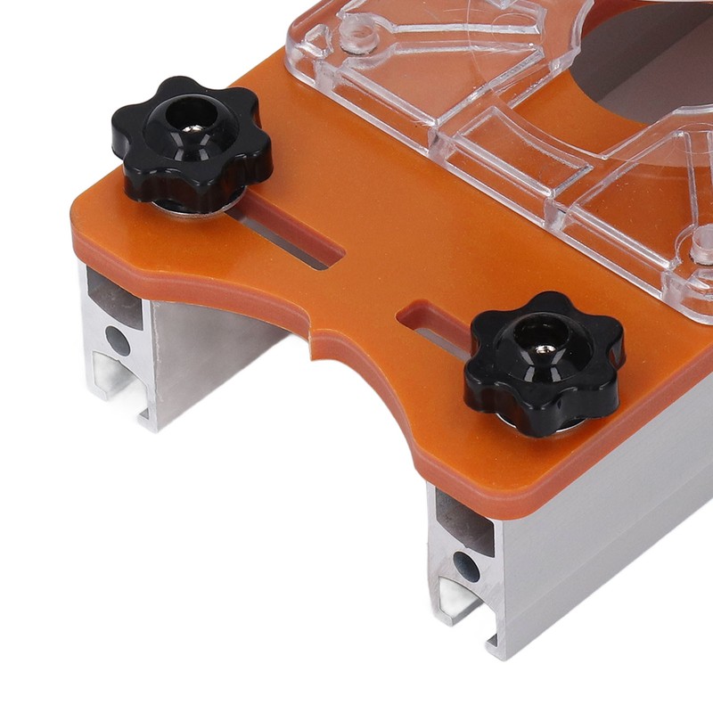 Woodworking Router Base with Transparent Cover Milling Cutter Slotting Bracket