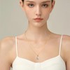 Mesovor Diamond Layered Necklaces for Women, 18K Gold Plated Cubic