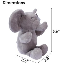 Dimple Baby Elephant Stuffed Animal Toy - Plush Elephant Gift - Cuddly Stuffed Toy for Boys, Girls - Easter Basket Stuffers for Teens - Gift for Birthday, Baptism - Easter Gifts for Kids, Ages 0 & Up