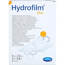 Hydrofilm Plus Transparent Dressing 5 x 7.2 cm Pack of 5